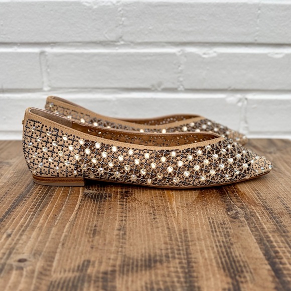 BIRDIES Goldfinch Pointed Toe Flat in Quartz Crystal Suede, SZ 8 BRAND NEW! - Picture 2 of 10